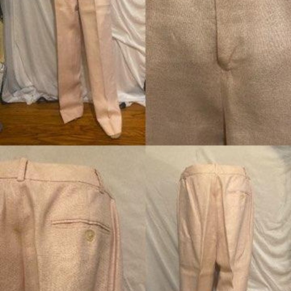 Lauren by Ralph Lauren light pink linen pants